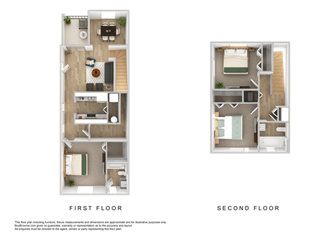 a floor plan of a bedroom apartment